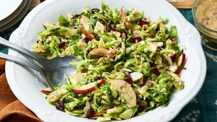 Easy Chopped Brussels Sprout Salad Recipe You Can Make in 30 Minutes